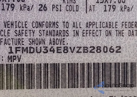 1997 Ford Explorer Eddie Bauer/Limited/Xl/Xlt from USA, damaged, VIN 1FMDU34E8VZB28062